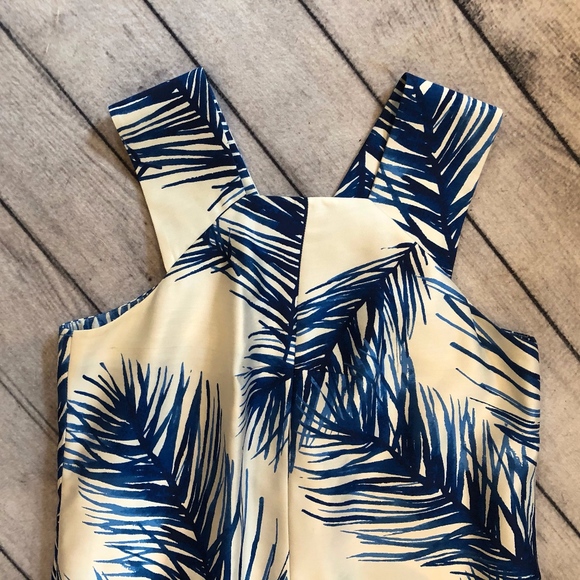 Tory Burch Women's Dress, Cream and Blue, Silk - Picture 2 of 5